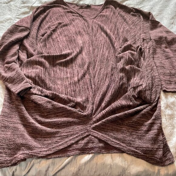 Doe & Rae - purple/black Draped Loose Top Size M/L - Picture 11 of 12